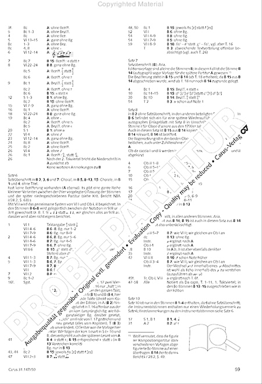 Heart and mouth and thought and action (Herz und Mund und Tat und Leben) (Herz und Mund und Tat und Leben) 4-Part scores gallery preview page 61