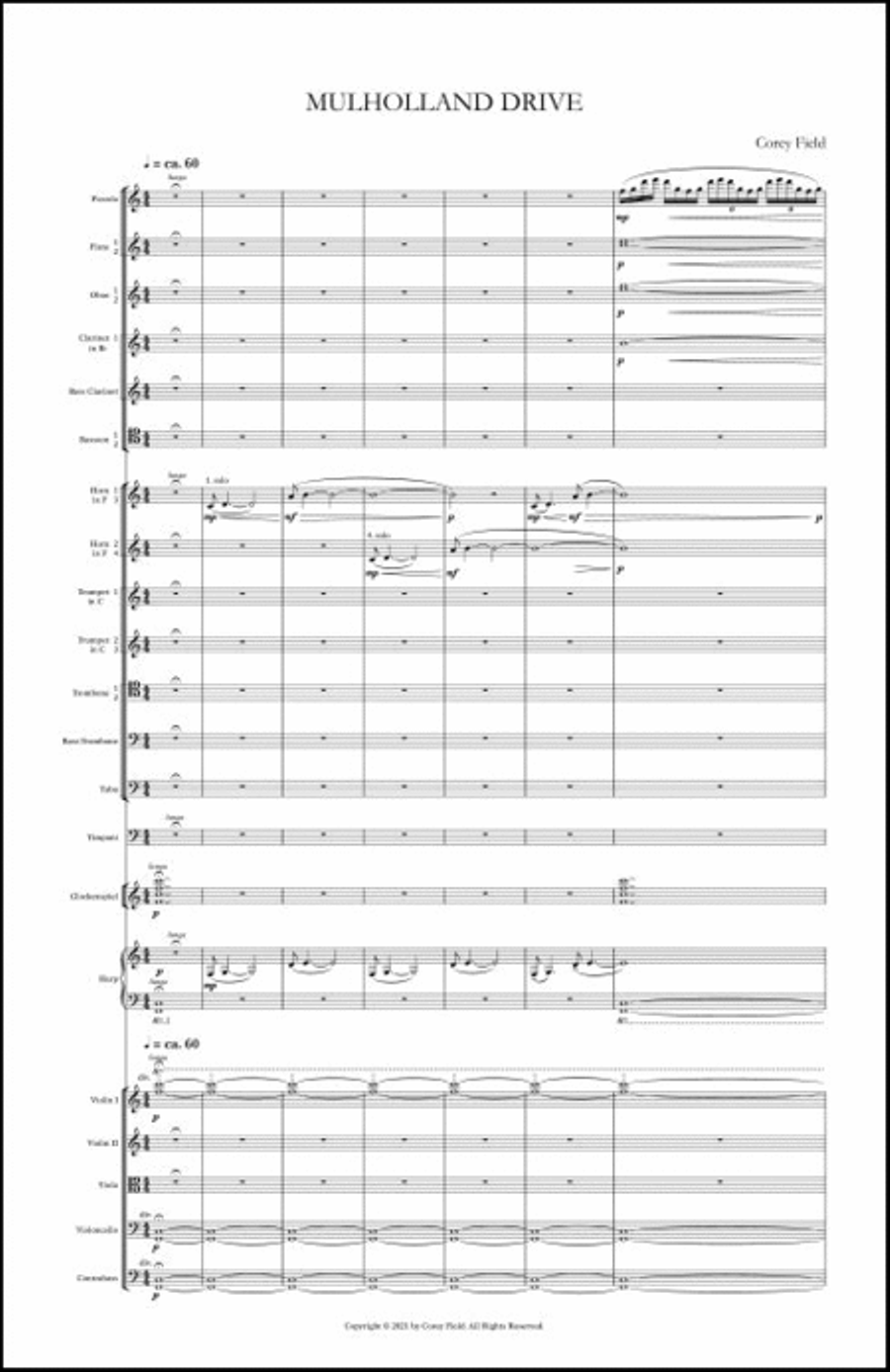 Mulholland Drive Mulholland Drive Orchestra scores gallery preview page 3