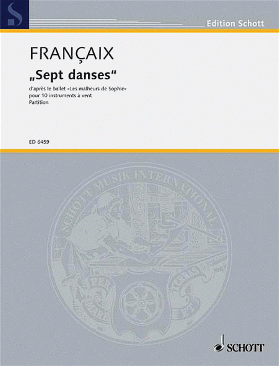 7 Dances from Les Malheurs De Sophie Woodwind Ensemble scores gallery preview page 1