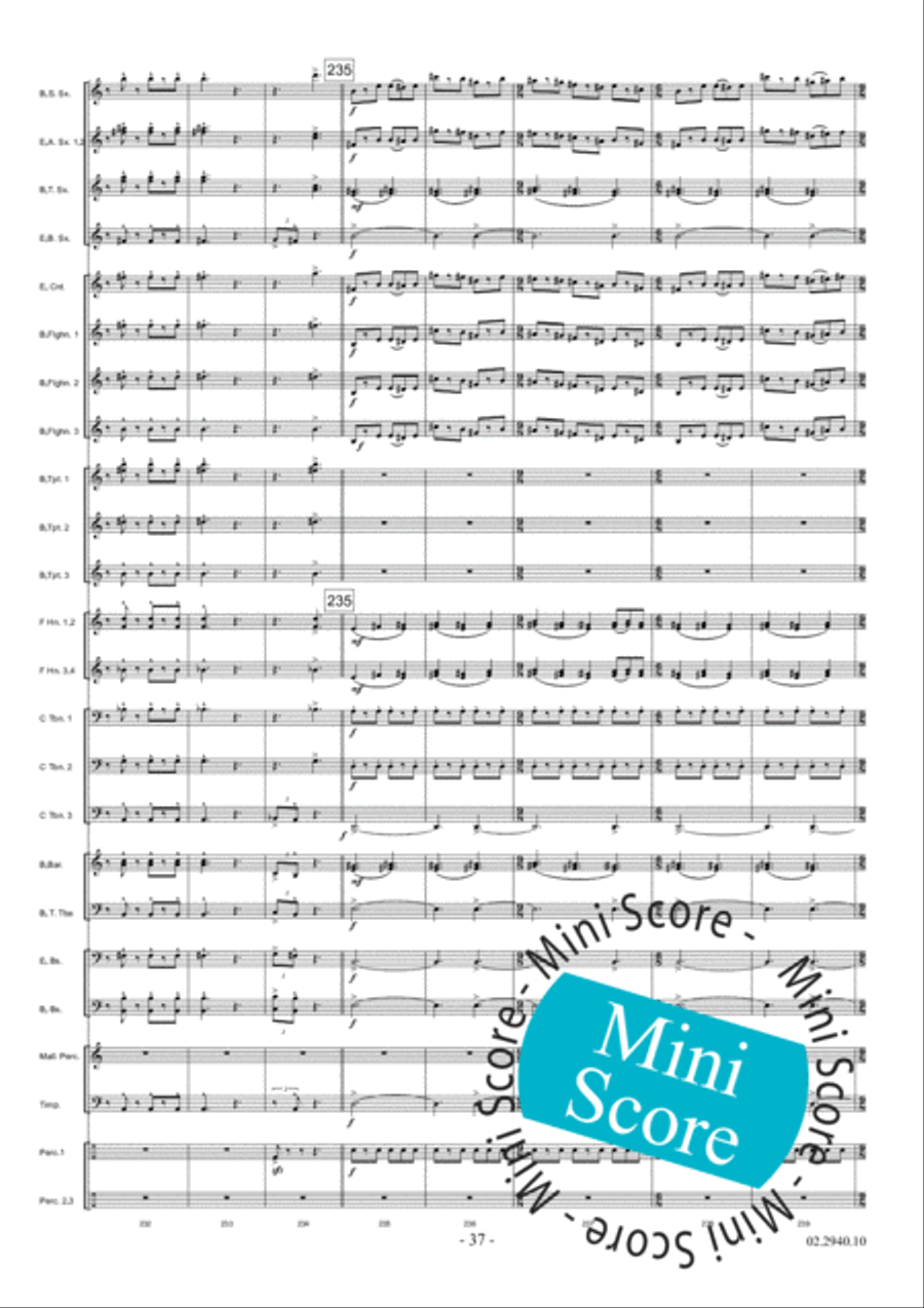 Aurora Fanfare Band scores gallery preview page 43