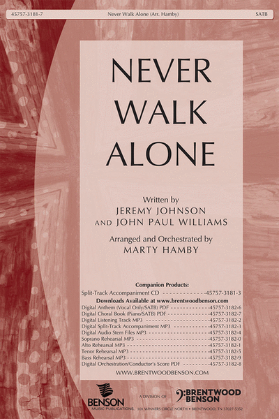 Never Walk Alone (accompaniment CD) image number null