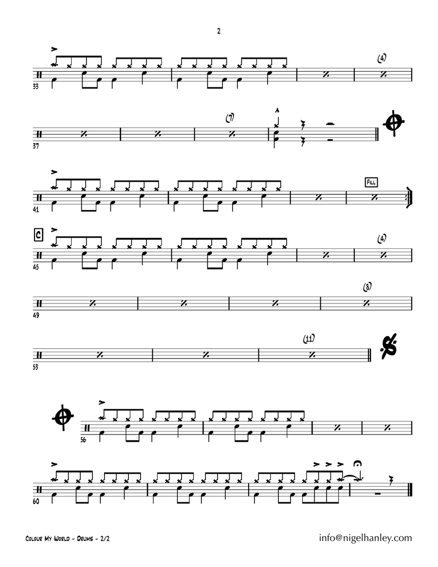 Color My World Jazz Ensemble scores gallery preview page 3