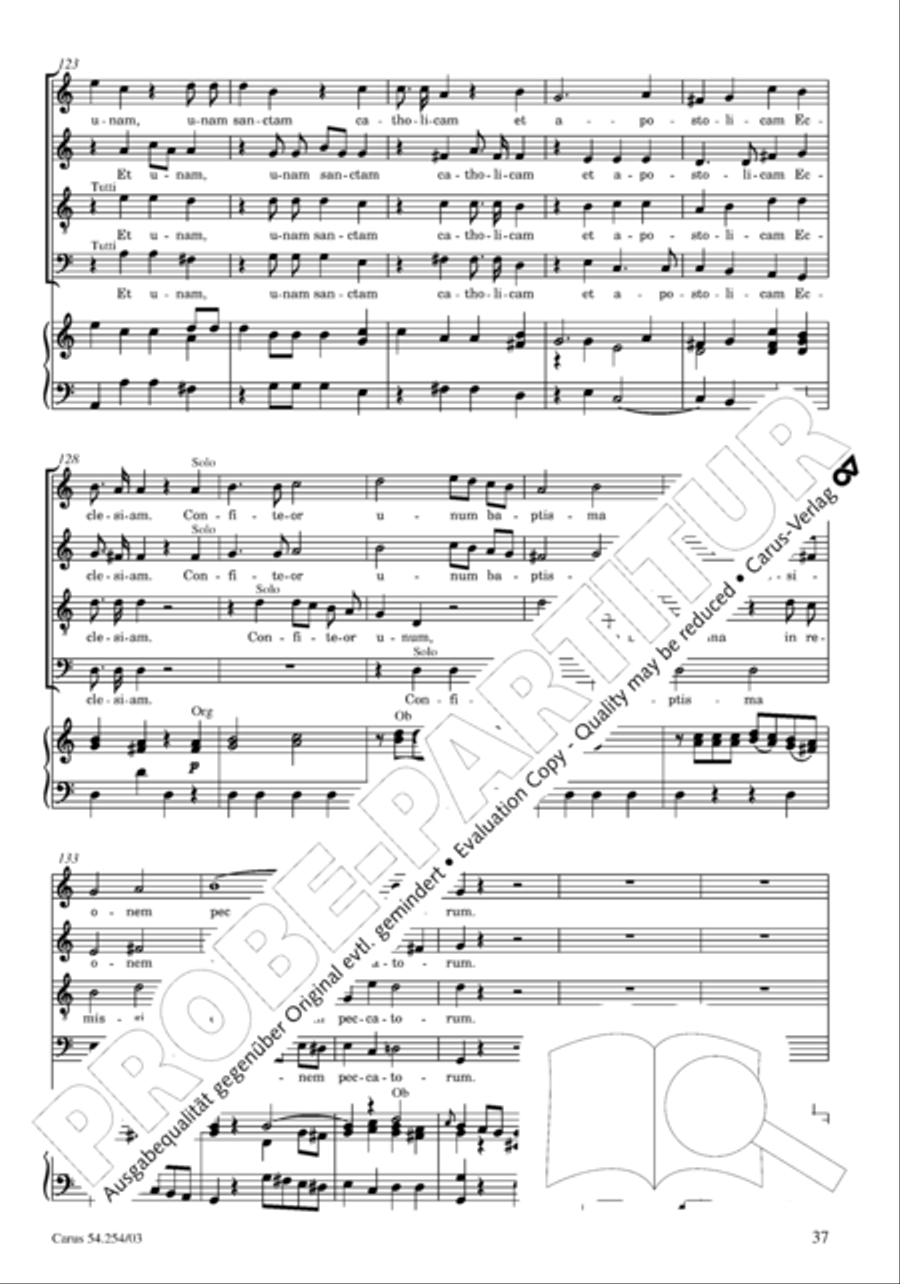 Missa Sancti Hieronymi 4-Part scores gallery preview page 38