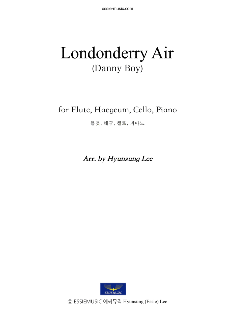 Londonderry Air Flute scores gallery preview page 1