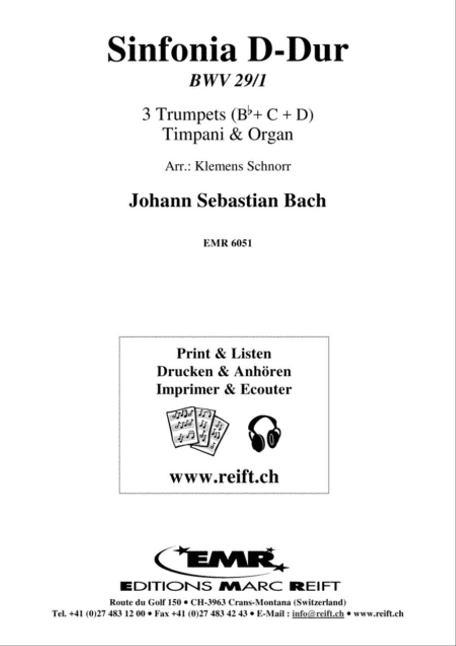 Sinfonia Bb-Dur Trumpet scores gallery preview page 2