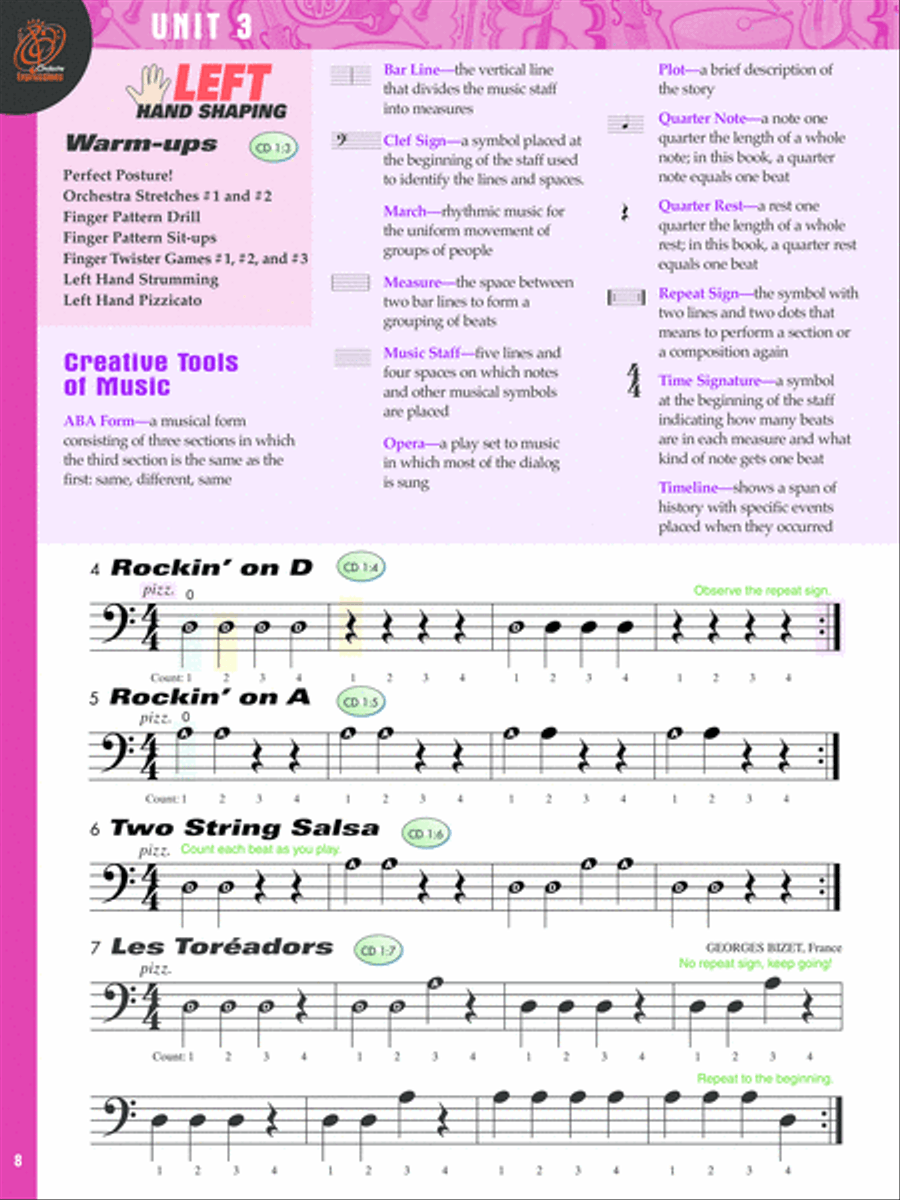 Orchestra Expressions, Book One Student Edition Chamber Orchestra scores gallery preview page 2