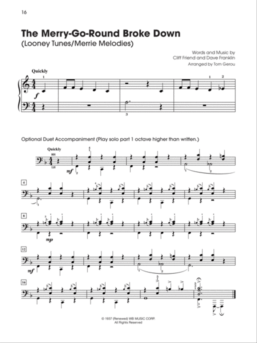 5 Finger Cartoon Party 5 Finger Cartoon Party Easy Piano scores gallery preview page 7