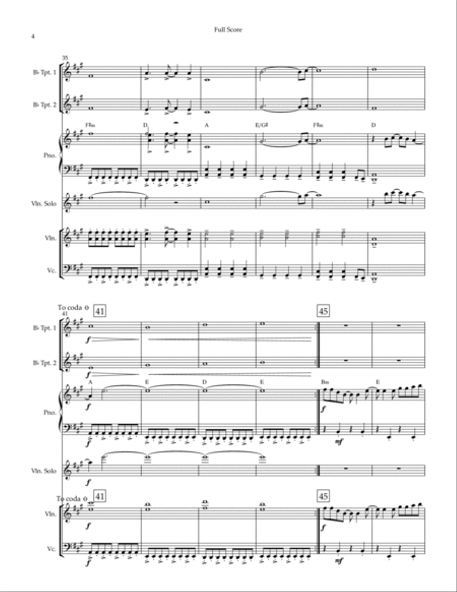 Take On Me Take On Me Small Ensemble scores gallery preview page 4