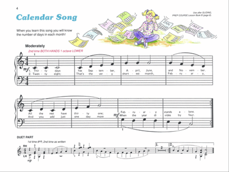 Alfred's Basic Piano Prep Course Solo Book, Book B Piano Method scores gallery preview page 2