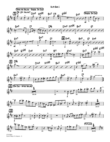 Seven Steps To Heaven - Alto Sax 1/Flute