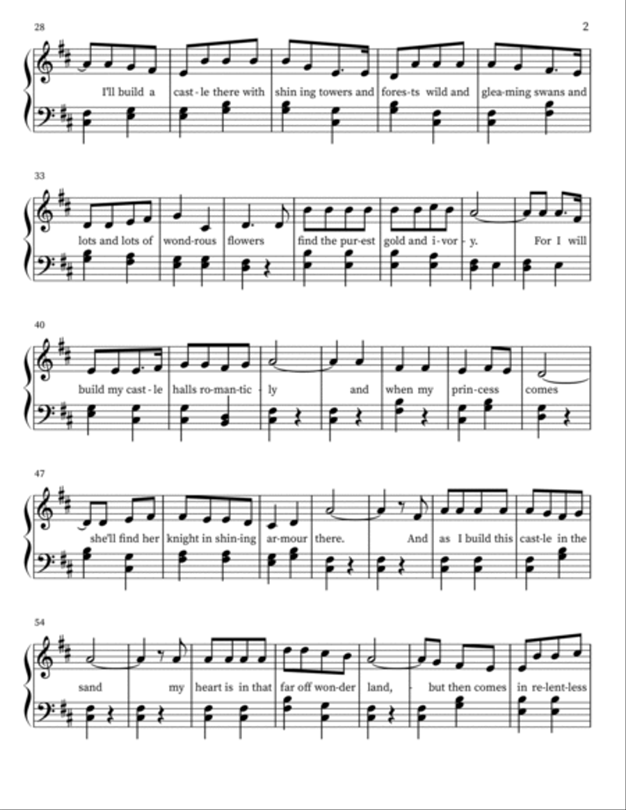 MISTS OF TIME Piano, Vocal, Guitar scores gallery preview page 2