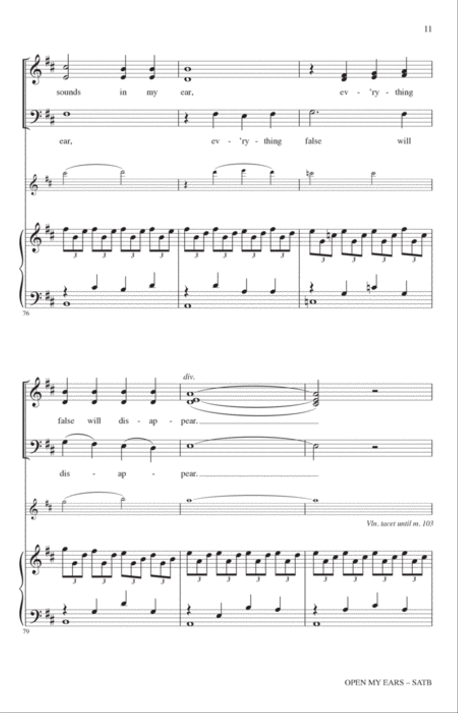 Open My Ears 4-Part scores gallery preview page 10