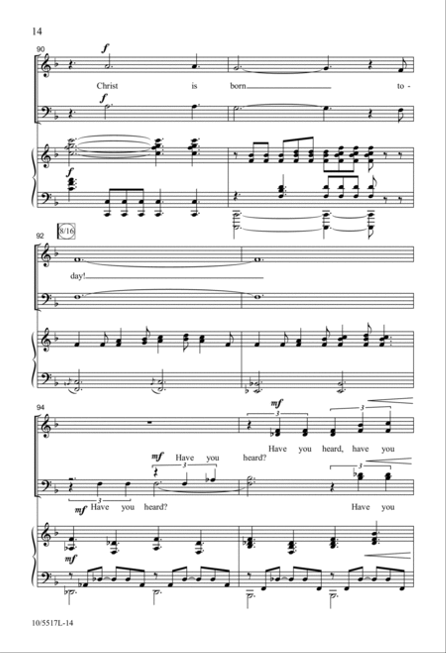 Wexford Carol 4-Part scores gallery preview page 14
