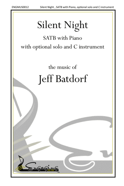 Silent Night - SATB with Piano, Optional Solo and C Instrument. image number null