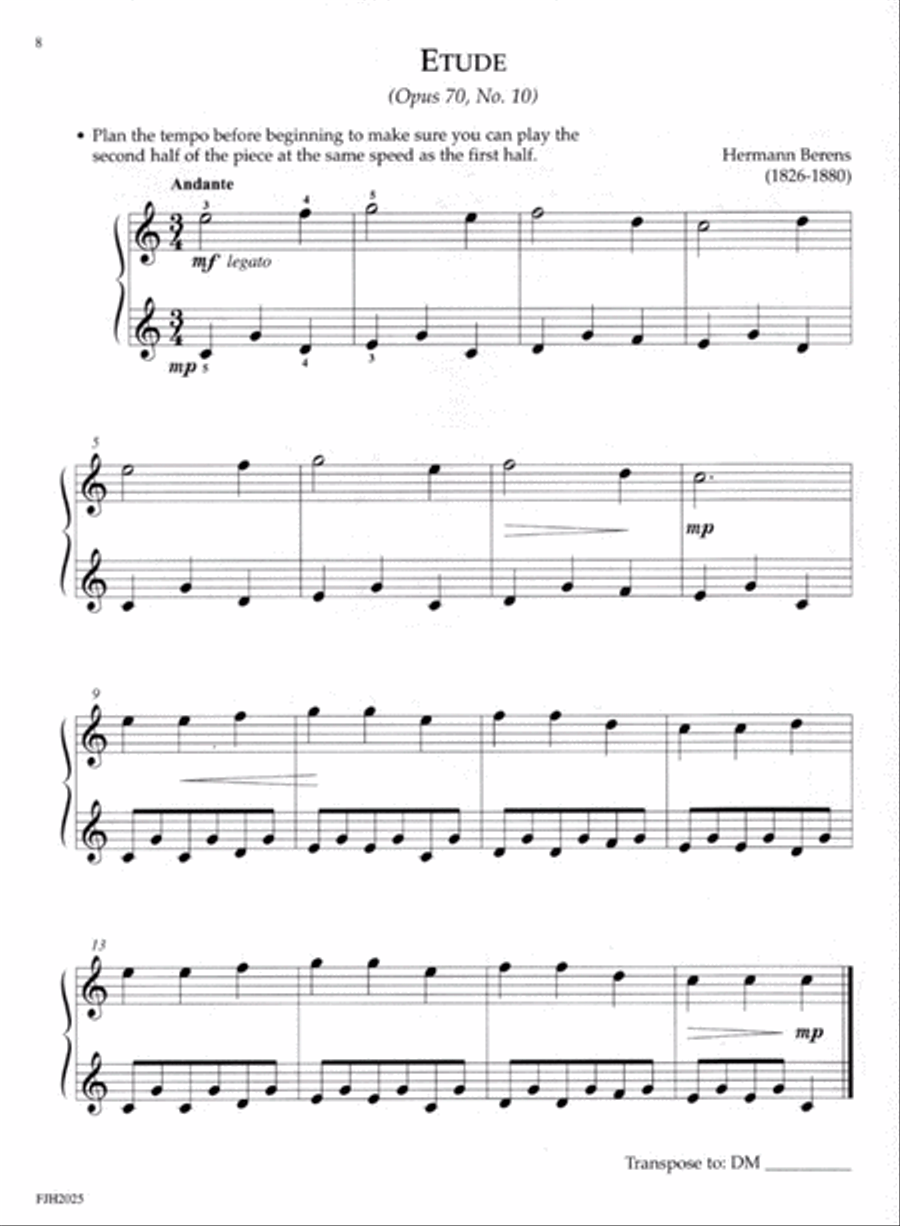 Etudes with Technique, Book 1 Piano Method scores gallery preview page 3