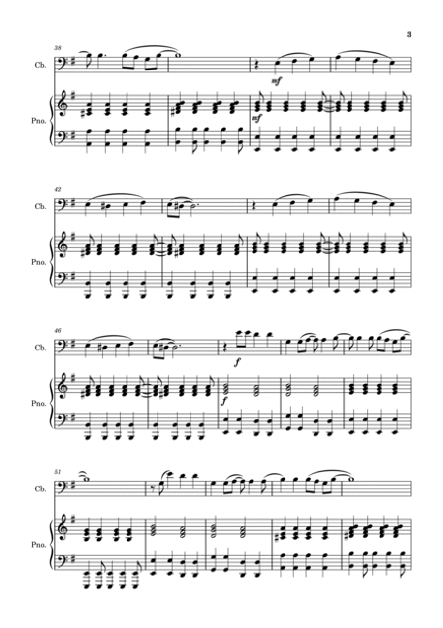 Paint It, Black Double Bass scores gallery preview page 3
