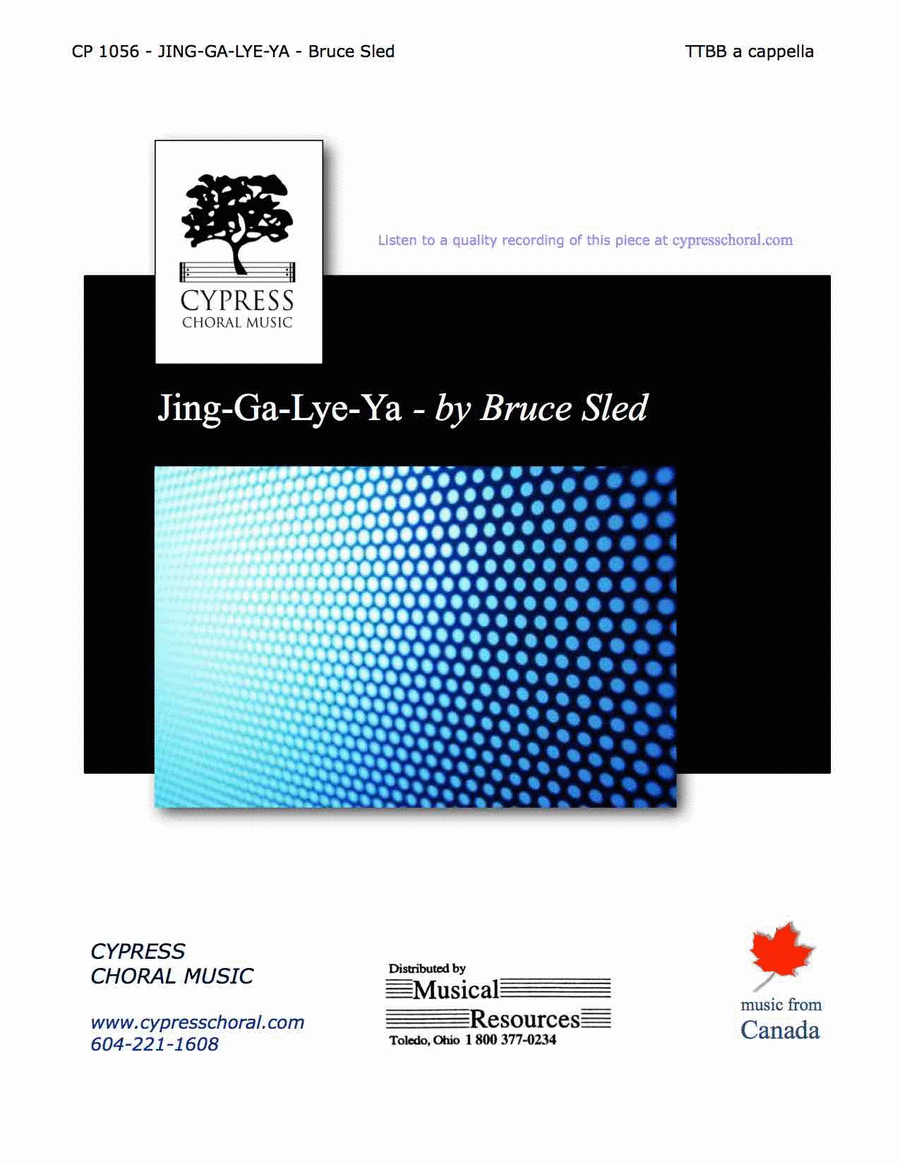 Jing Ga Lye Ya Jing Ga Lye Ya TTBB scores gallery preview page 1