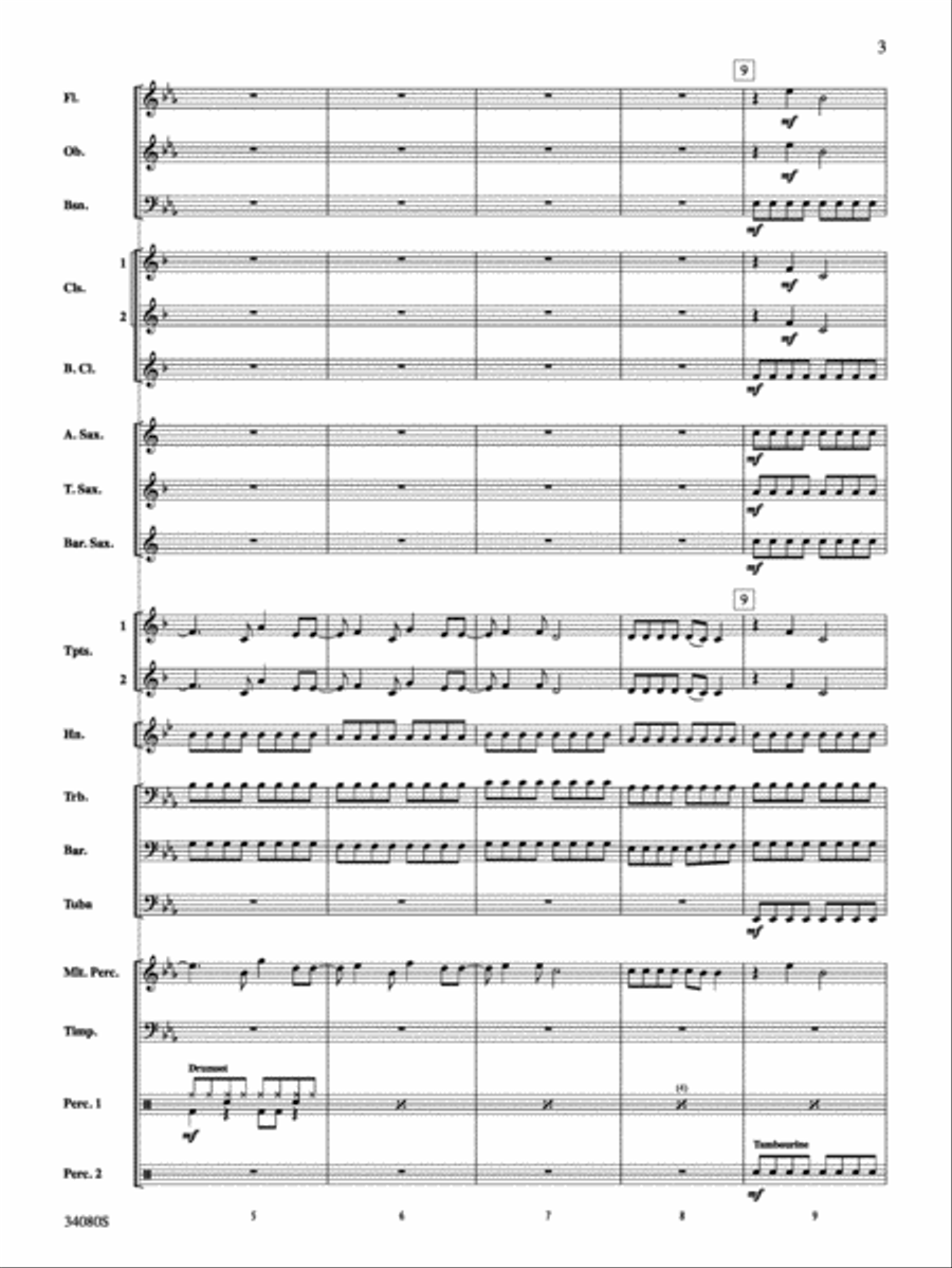 Kissin' U: Score Concert Band scores gallery preview page 3