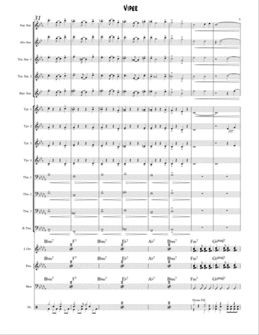 Viper Viper Jazz Ensemble scores gallery preview page 5