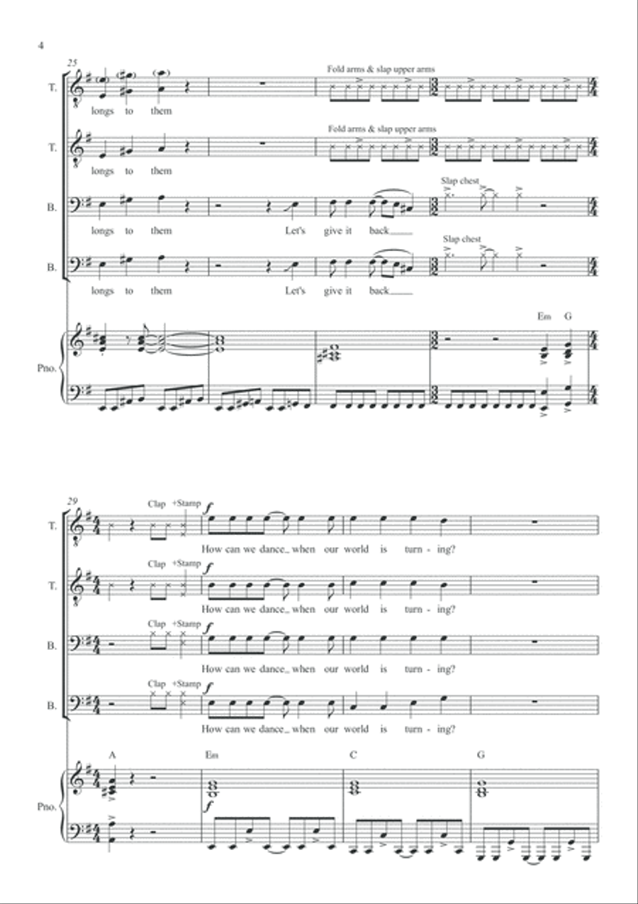 Beds Are Burning TTBB scores gallery preview page 5
