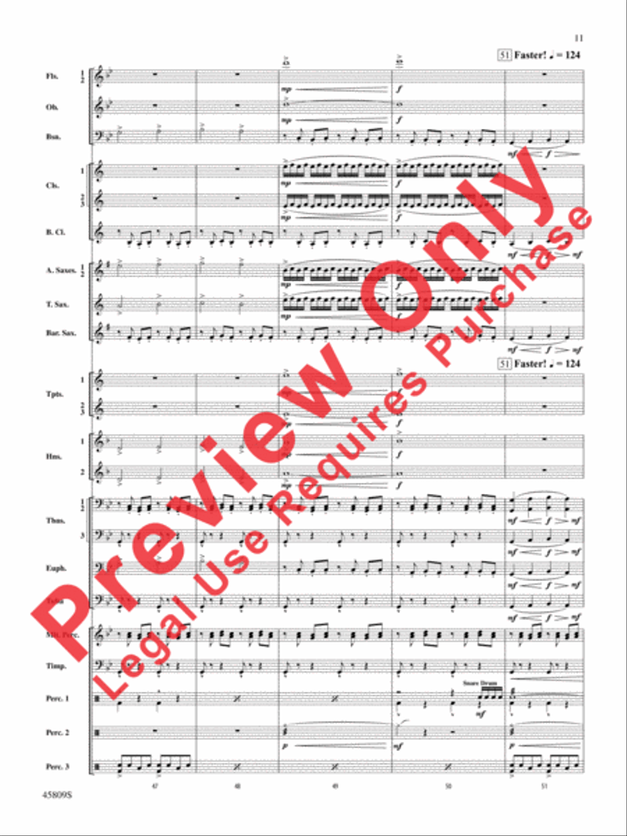 At the Movies with James Horner Concert Band scores gallery preview page 12