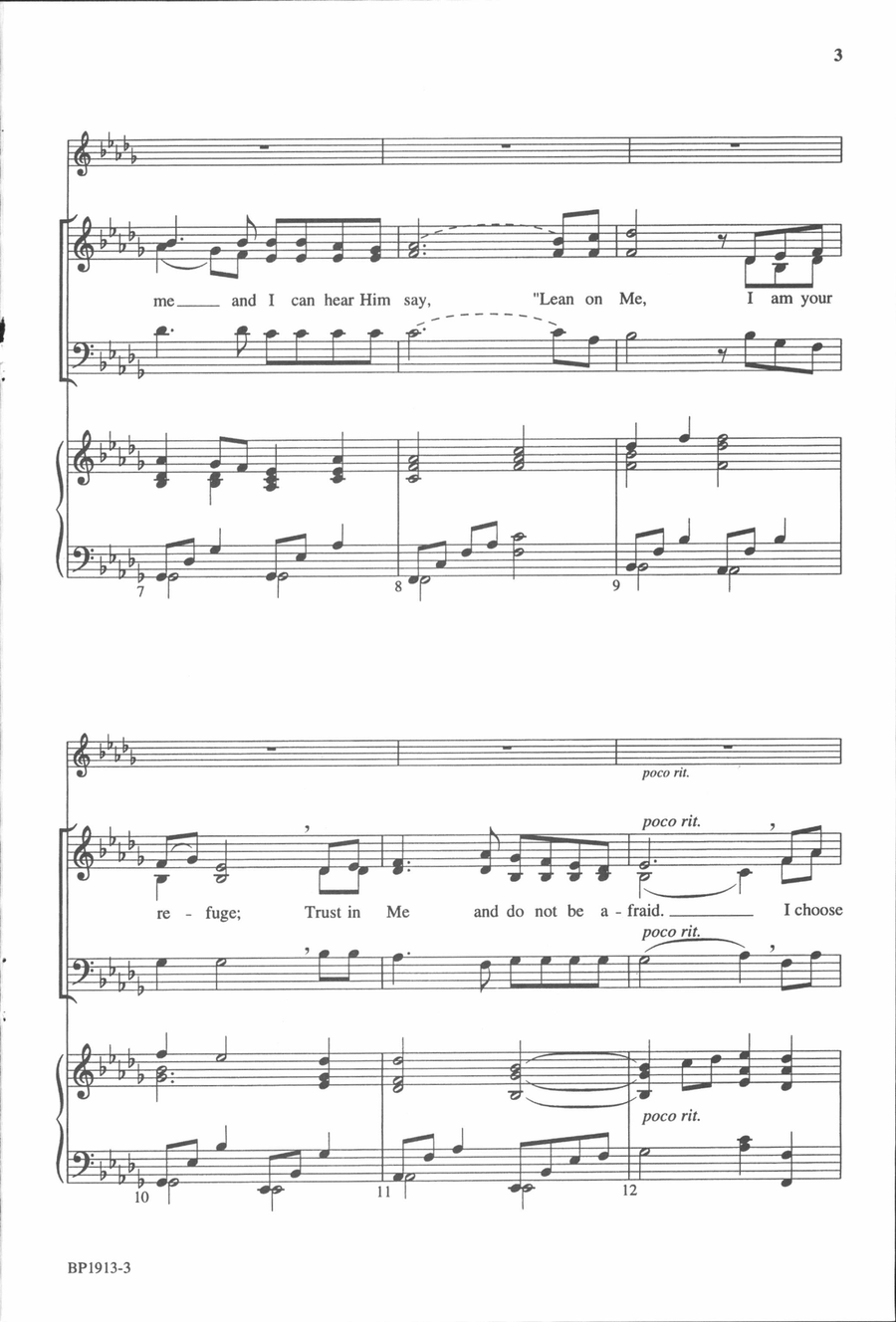 I Choose You (SAB) 3-Part scores gallery preview page 3