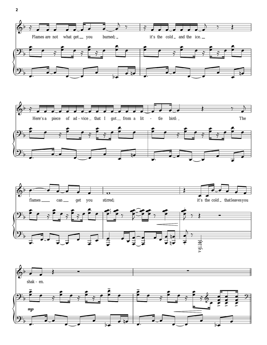 She Cries (from Songs for a New World) Piano, Vocal scores gallery preview page 2