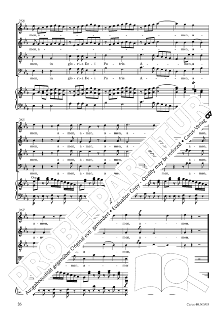 Grosse Orgelsolomesse in Es 4-Part scores gallery preview page 27