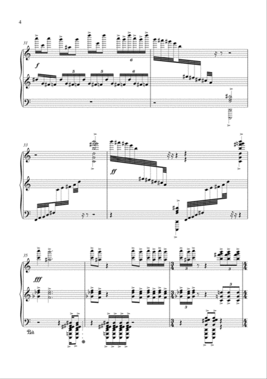 Carson Cooman: Fourth Piano Sonata Piano Solo scores gallery preview page 4