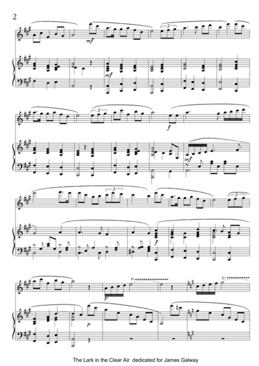 The Lark in the Clear Air Suite (12-Songs )Flute+Piano image number null