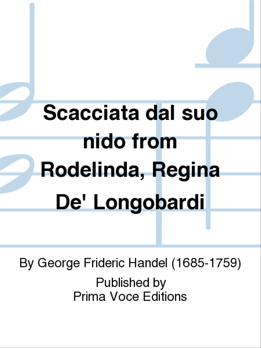 Scacciata dal suo nido from Rodelinda, Regina De' Longobardi Alto Voice scores gallery preview page 1