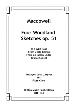 Book cover for Woodland Sketches arr. flute choir