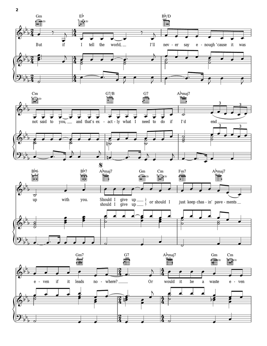 Chasing Pavements Chasing Pavements Acoustic Guitar scores gallery preview page 2