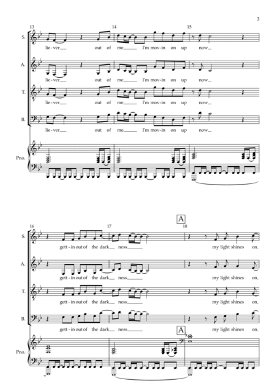 Movin' On Up 4-Part scores gallery preview page 3