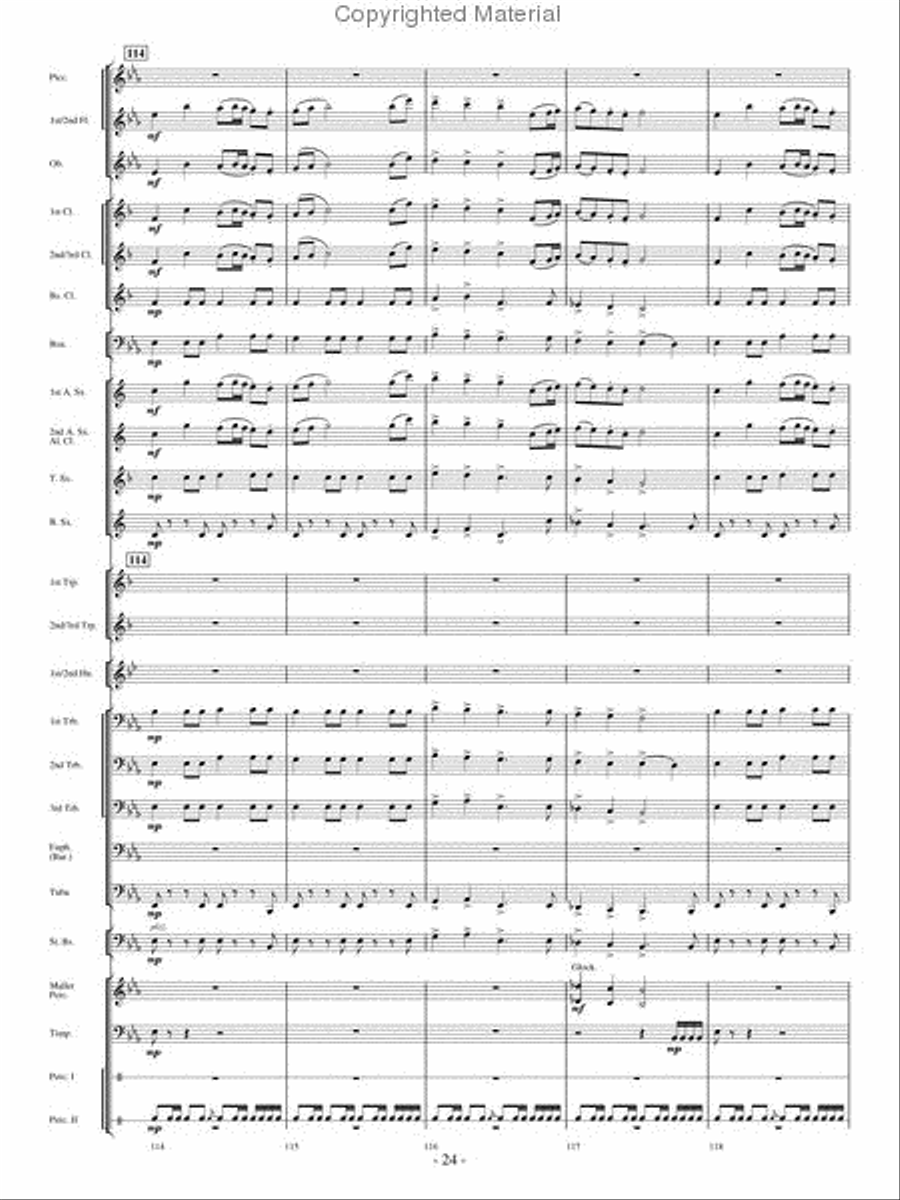 Where Eagles Soar Concert Band scores gallery preview page 23