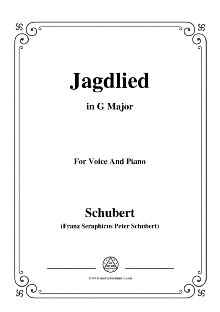 Schubert-Jagdlied(Hunting Song),D.521,in G Major,for Voice&Piano image number null