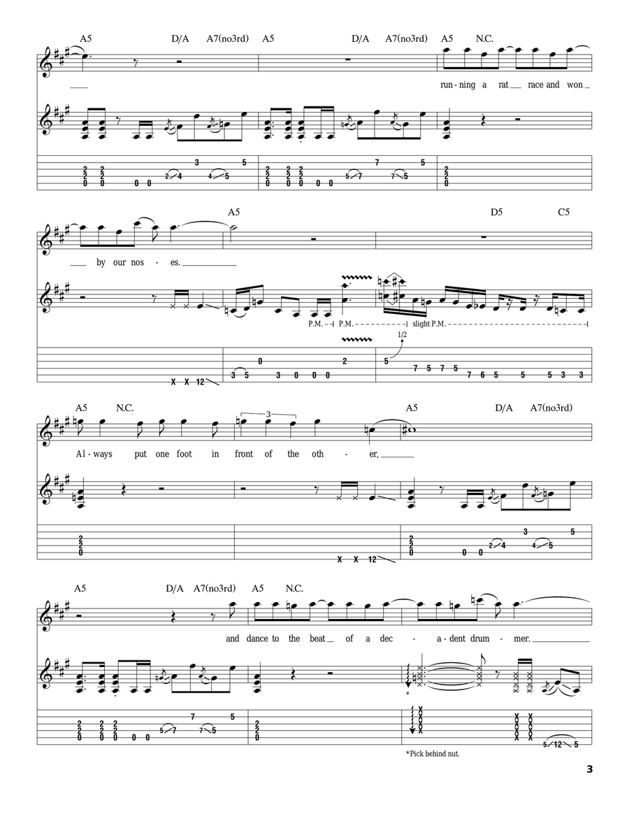 Decadence Dance Acoustic Guitar scores gallery preview page 3