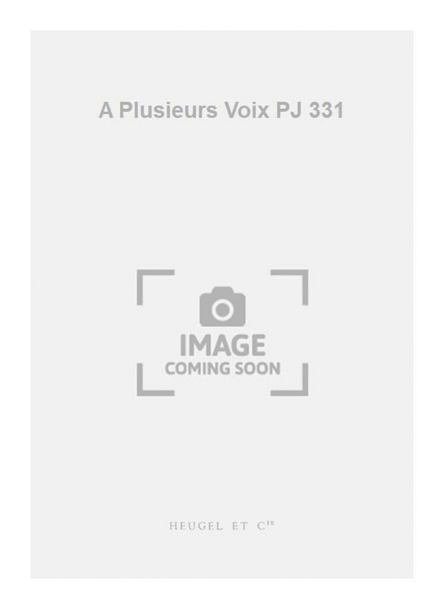 A Plusieurs Voix PJ 331 A Plusieurs Voix PJ 331 4-Part scores gallery preview page 1