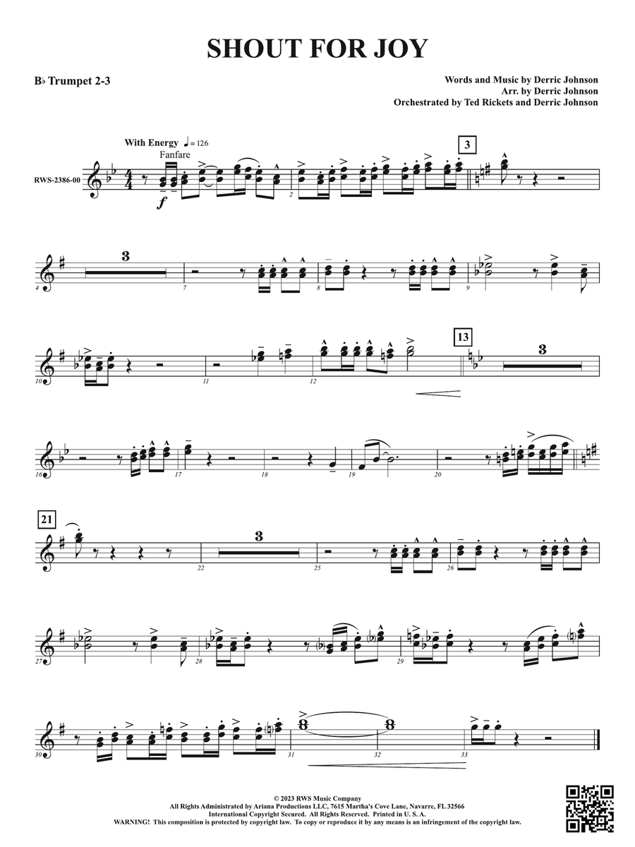 Shout for Joy: 2nd & 3rd Trumpet