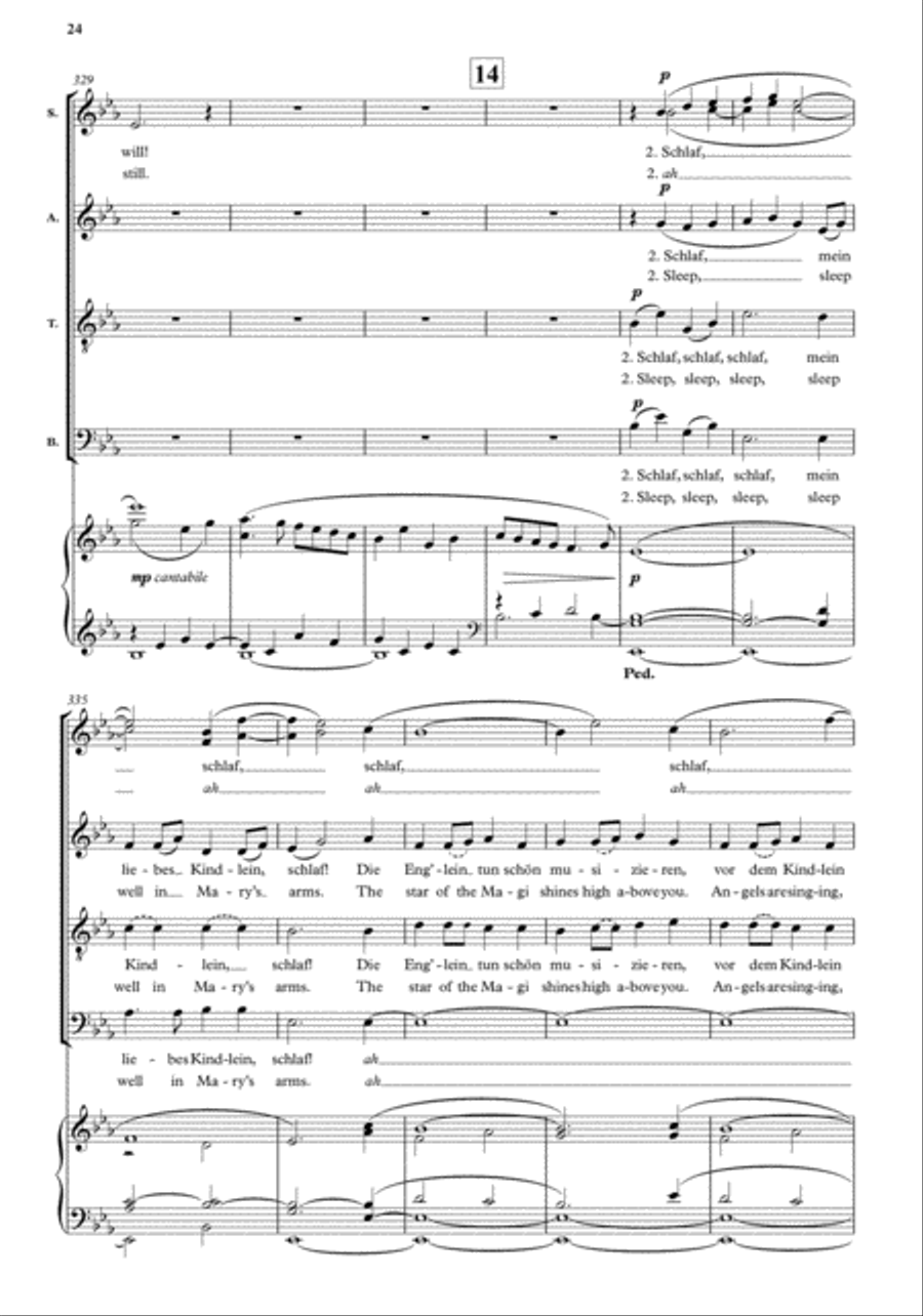 A Winter's Night 4-Part scores gallery preview page 9
