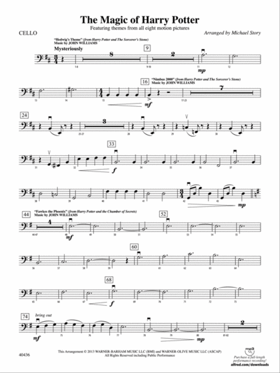The Magic of Harry Potter Cello