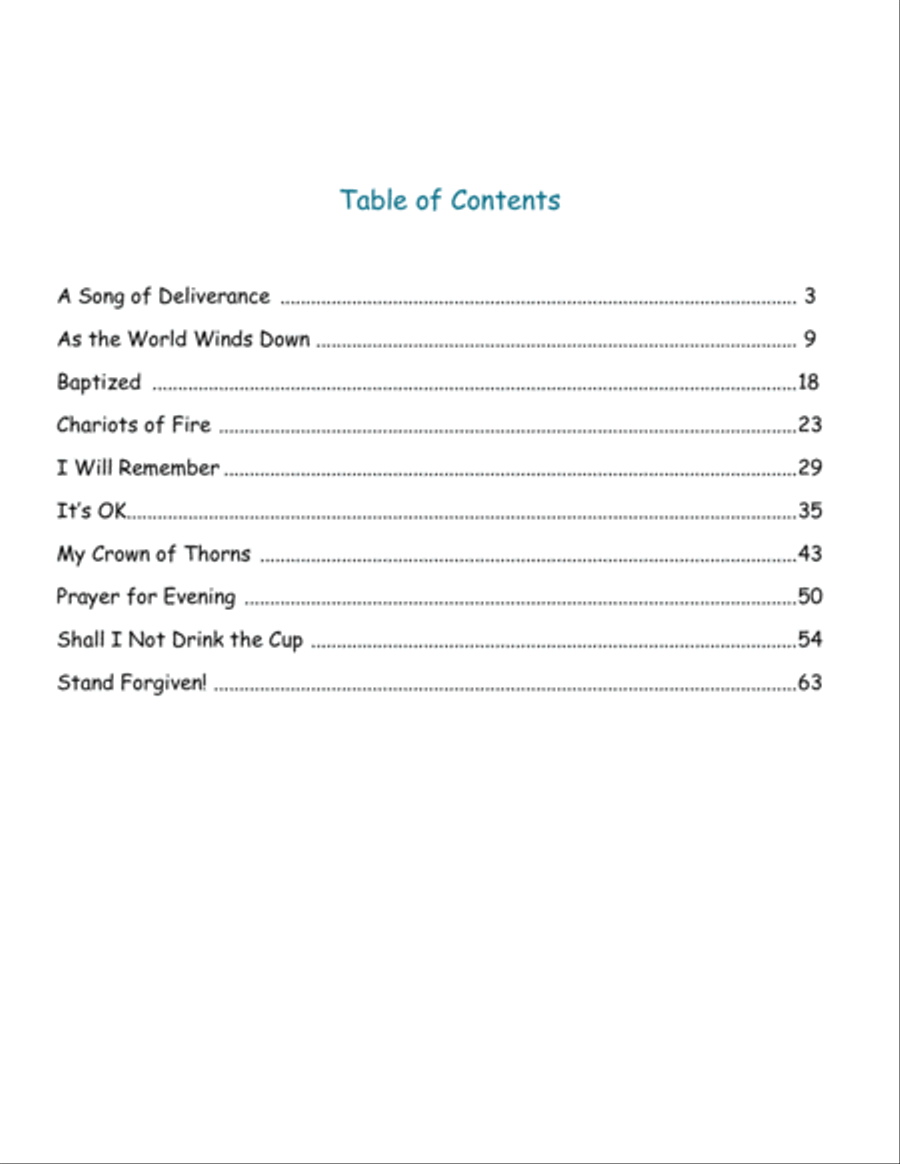 True Songs Songbook Volume 1 (high voice) High Voice scores gallery preview page 2