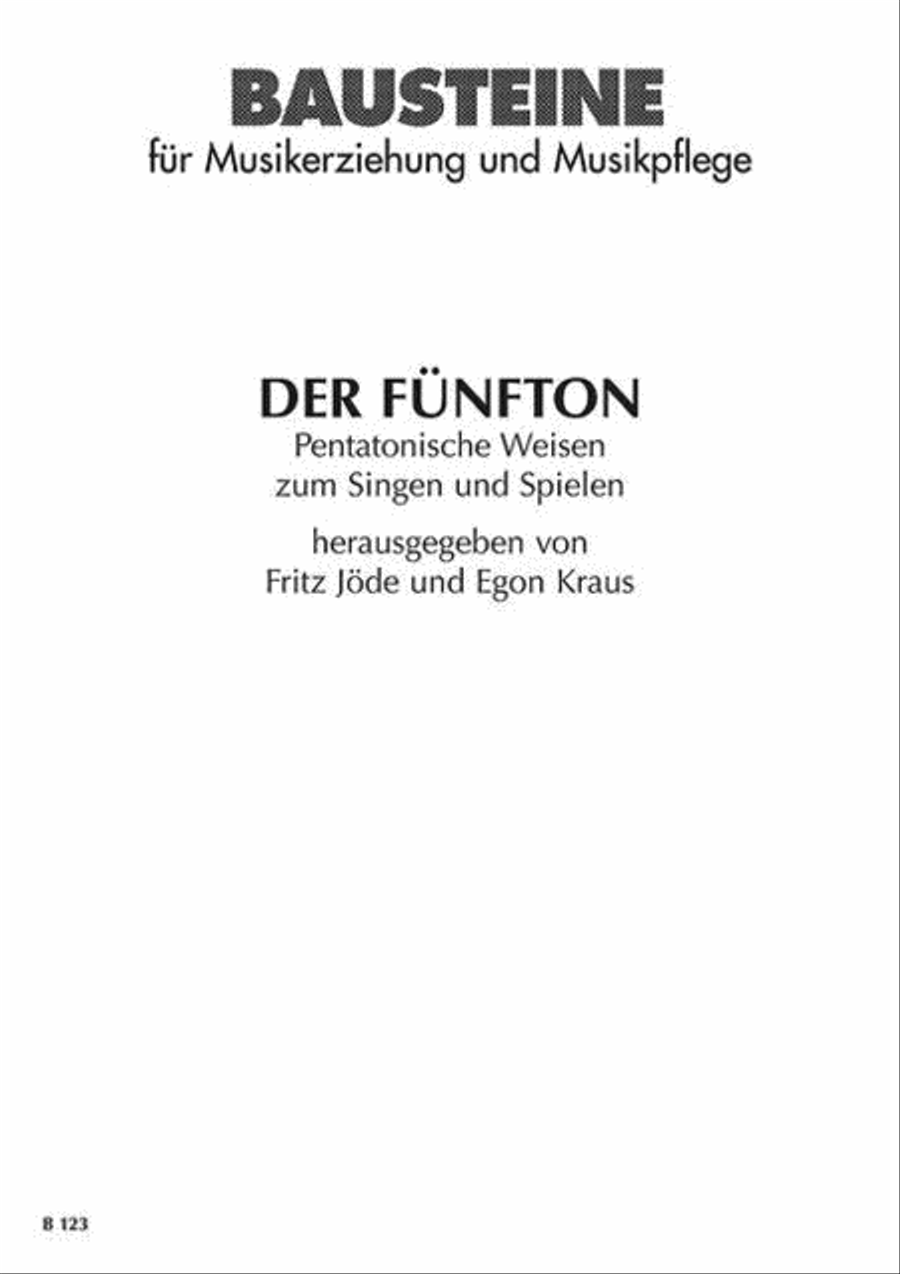 Funfton (pentatonic Melodies) Voice scores gallery preview page 1