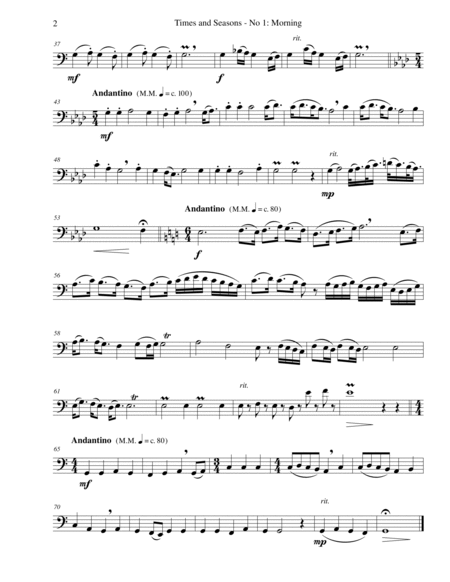 Times and Seasons for cello solo (all 4 pieces) image number null