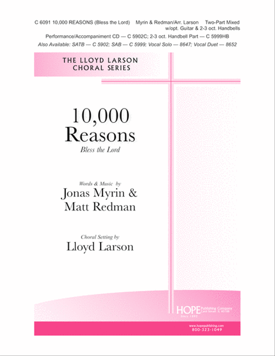 10,000 Reasons (Bless the Lord) 2-Part scores gallery preview page 1