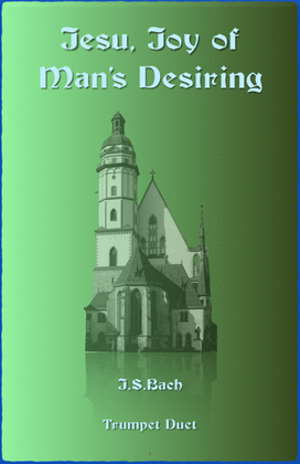 Book cover for Jesu Joy of Man's Desiring, J S Bach, Trumpet Duet
