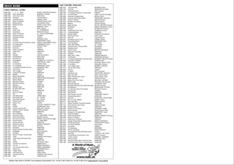 Bahia Blues Bahia Blues Brass Band scores gallery preview page 3