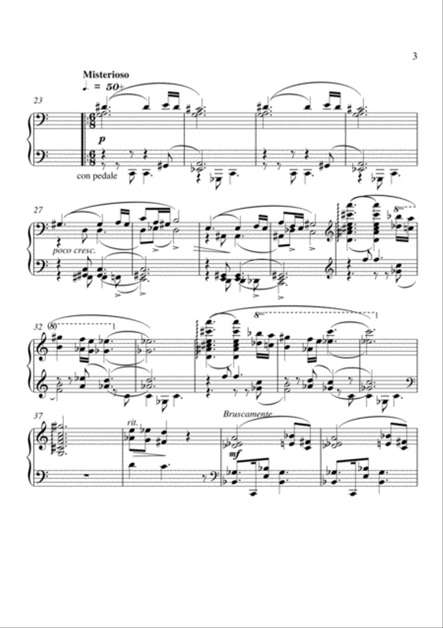 Echoes from a Fractured Dimension Piano Solo scores gallery preview page 4