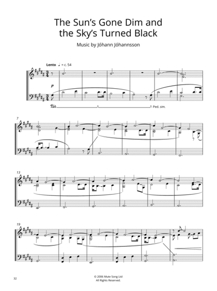 Jóhann Jóhannsson -- Piano Works