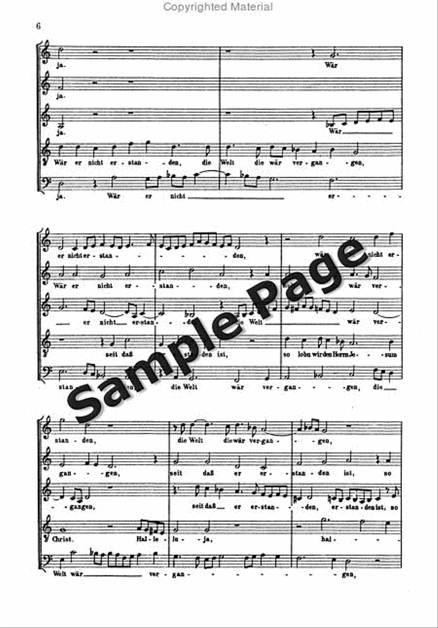 Christ Ist Erstanden SSATB scores gallery preview page 5